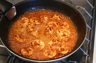 Langoustines bien relevées : Étape 5