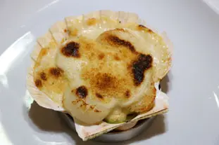 Coquilles Saint-Jacques gratinées