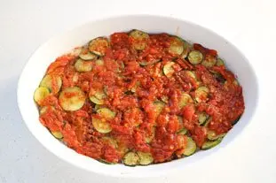 Filet de lieu en gratin de légumes et riz : Étape 10