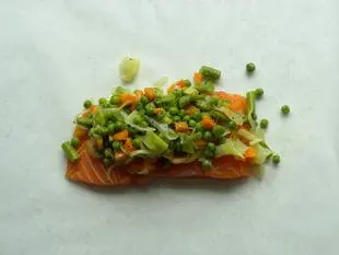Saumon en papillote aux petits légumes : Étape 7