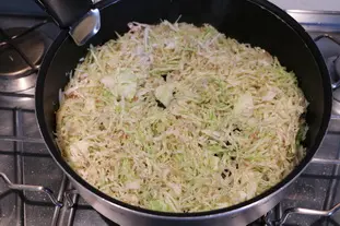 Filets de poissons grillés, chou étuvé au Noilly : Étape 5