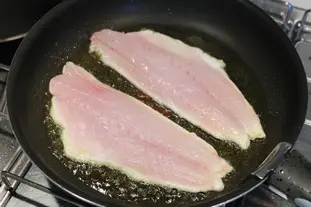 Filets de poissons grillés, chou étuvé au Noilly : Étape 8