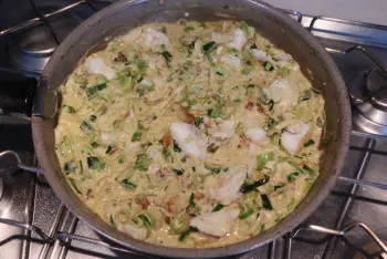 Filet de poissons aux poireaux et crème moutardée : Étape 9