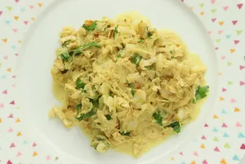 Filets de poissons au chou et curry