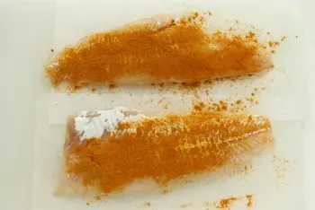 Filets de poissons au chou et curry : Étape 3