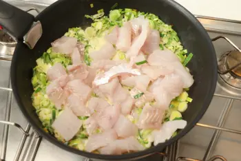Poisson blanc et fondue de poireaux à la comtoise : Étape 7