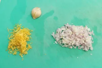 Filet de bar à la crétoise : Étape 1