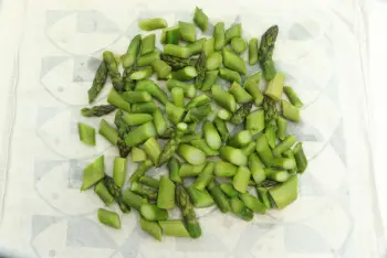 Filet de lieu aux asperges vertes et amandes : Étape 2