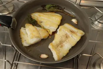 Filet de lieu aux asperges vertes et amandes : Étape 5