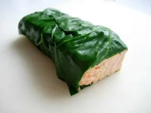 Saumon roulé aux feuilles de bettes : Étape 8