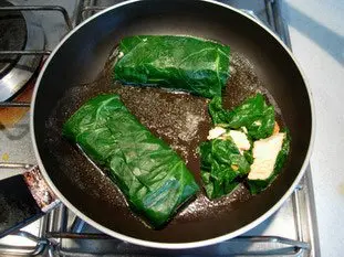 Saumon roulé aux feuilles de bettes : Étape 9