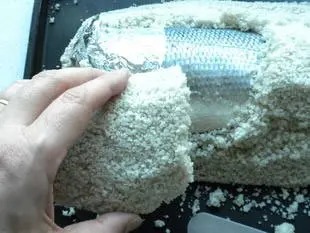 Poisson en croute de sel : Étape 9