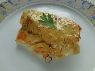 Dos de cabillaud au safran