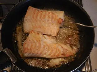 Dos de cabillaud au safran : Étape 4