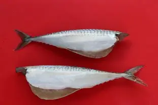 Filets de maquereaux au vin blanc : Étape 1