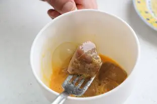 Cubes de thon croustillants au curry : Étape 4