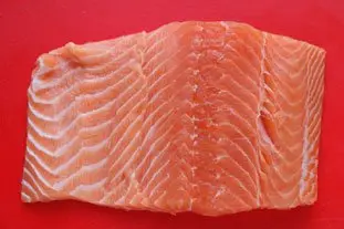 Saumon gravlax : Étape 1