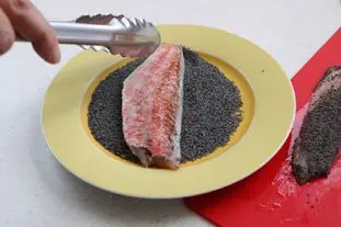 Bouchées de rouget aux graines de pavot : Étape 8