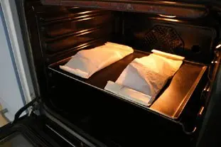 Papillotes de filets de bar à la crème de coriandre : Étape 12