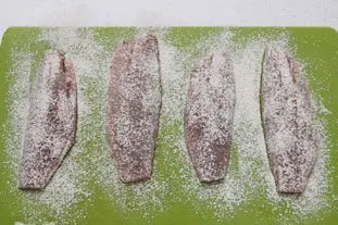 Filets de rougets à la réduction de vin blanc : Étape 2