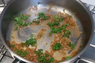 Filets de rougets à la réduction de vin blanc : Étape 8