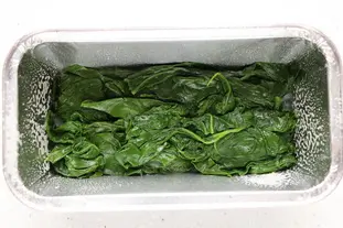 Terrine de filets de poissons épinards et tomates : Étape 3