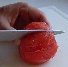 Comment peler à vif un fruit  : Étape 8