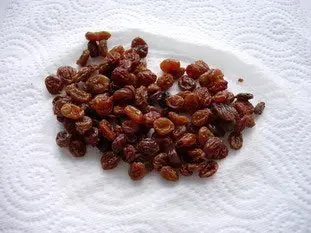 Il ne faut pas ajouter des raisins secs tel quels