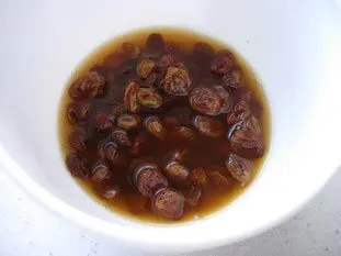 Il ne faut pas ajouter des raisins secs tel quels : Étape 5
