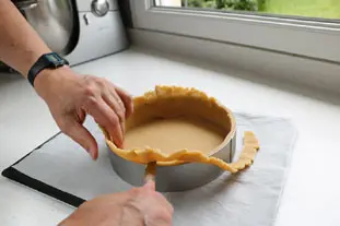 tarte excédent de pâte