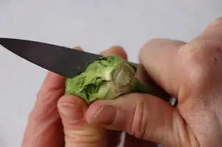 Comment préparer des choux de Bruxelles : Étape 2