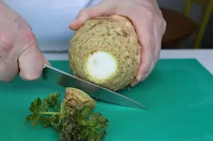 Les potages au céleri rave et le 3ème ingrédient