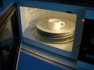 Comment chauffer des assiettes : Étape 2