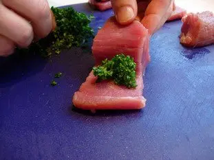 Filets mignons aux herbes, julienne de légumes : Étape 13