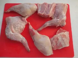 Civet de lapin : Étape 1