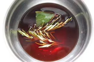 Filets de boeuf marinés au romarin et vin rouge : Étape 3