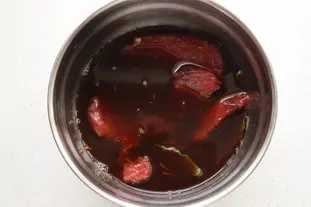 Filets de boeuf marinés au romarin et vin rouge : Étape 4