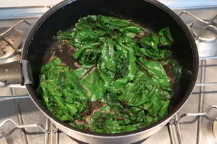 Pièce de bœuf et fanes de betteraves aux champignons : Étape 3