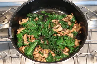 Pièce de bœuf et fanes de betteraves aux champignons : Étape 4