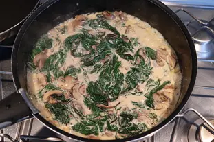 Pièce de bœuf et fanes de betteraves aux champignons : Étape 5