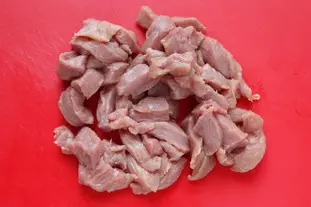 Émincé de veau aux champignons et asperges vertes : Étape 1