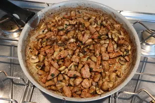 Émincé de veau aux champignons et asperges vertes : Étape 10