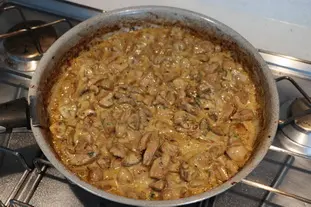 Émincé de veau aux champignons et asperges vertes : Étape 11