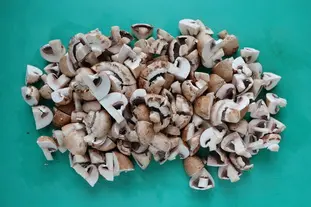 Émincé de veau aux champignons et asperges vertes : Étape 3