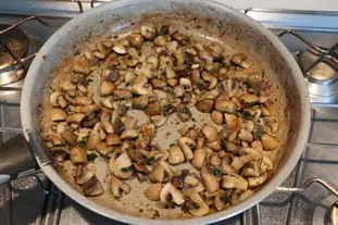 Émincé de veau aux champignons et asperges vertes : Étape 7