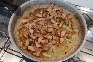 Émincé de veau aux champignons et asperges vertes : Étape 8