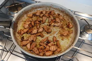 Émincé de veau aux champignons et asperges vertes : Étape 9