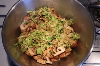 Émincé de veau aux poireaux et champignons : Étape 11