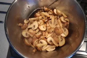 Émincé de veau aux poireaux et champignons : Étape 7