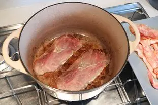 Carottes confites au lard : Étape 4
